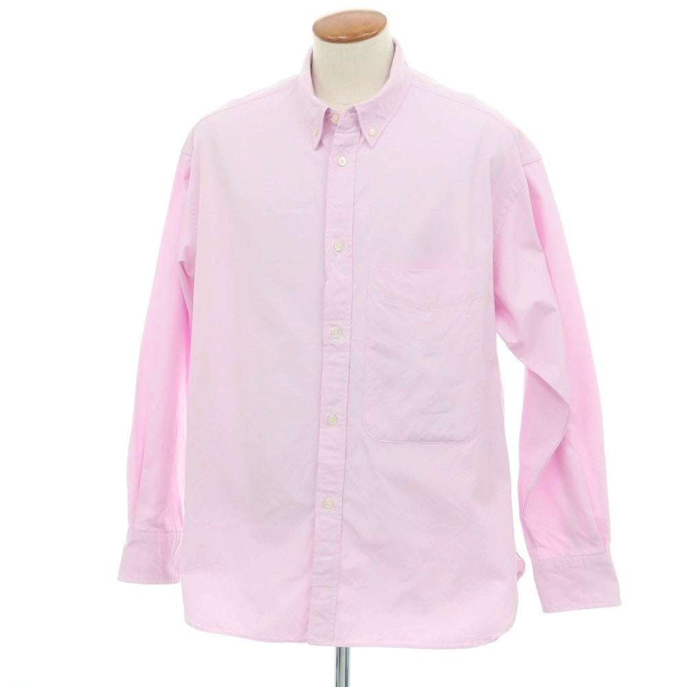 【中古】スタジオニコルソン STUDIO NICHOLSON BEAMS PLUS別注 2025年秋冬 オックスフォード ボタンダウン カジュアルシャツ ピンク【 M 】【 状態ランクB 】【 メンズ 】