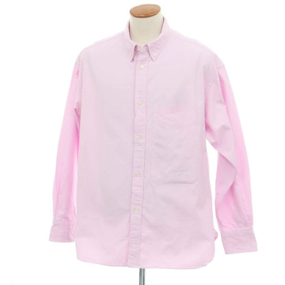 【中古】スタジオニコルソン STUDIO NICHOLSON BEAMS PLUS別注 2025年秋冬 オックスフォード ボタンダウン カジュアルシャツ ピンク【 M 】【 状態ランクB 】【 メンズ 】