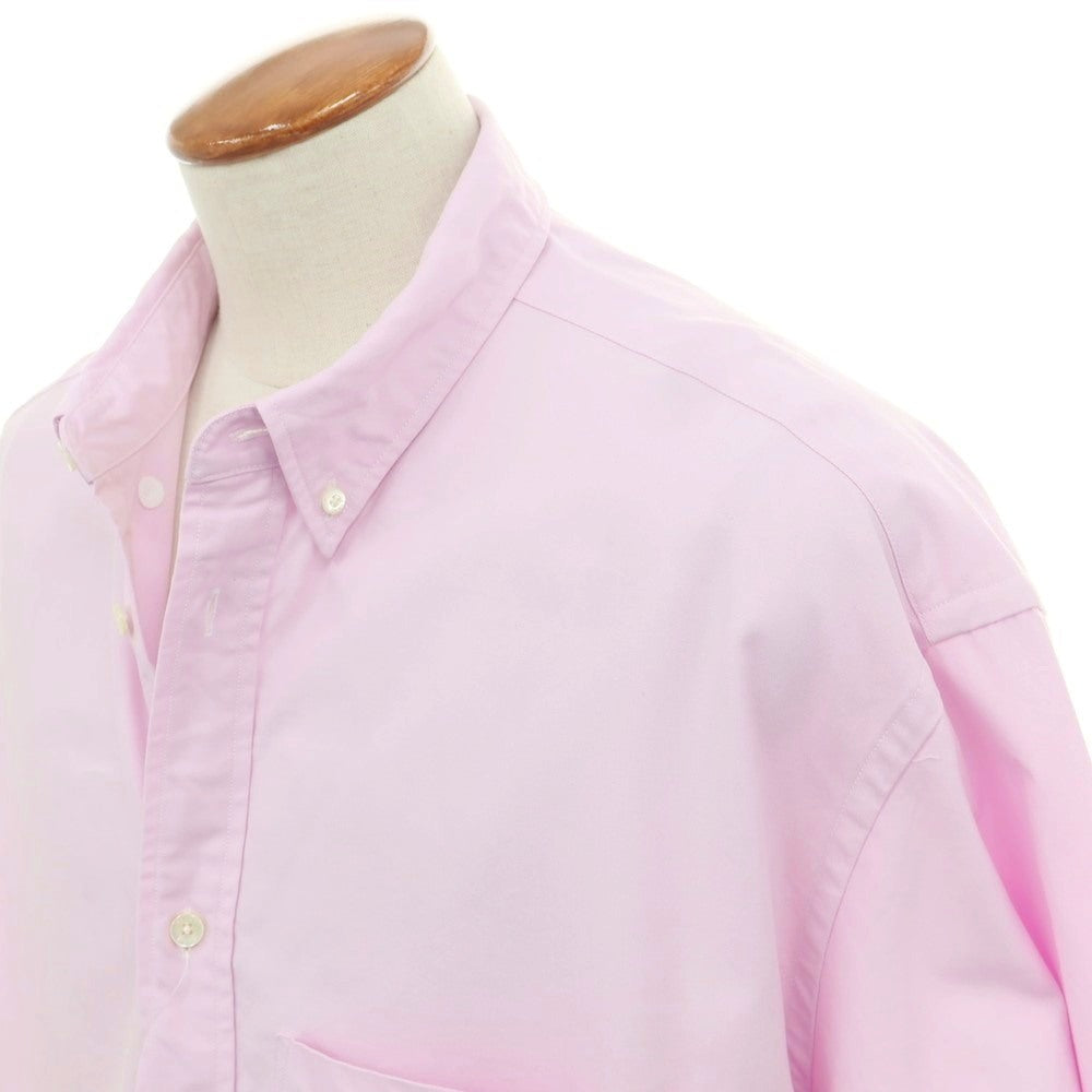 【中古】スタジオニコルソン STUDIO NICHOLSON BEAMS PLUS別注 2025年秋冬 オックスフォード ボタンダウン カジュアルシャツ ピンク【 M 】【 状態ランクB 】【 メンズ 】