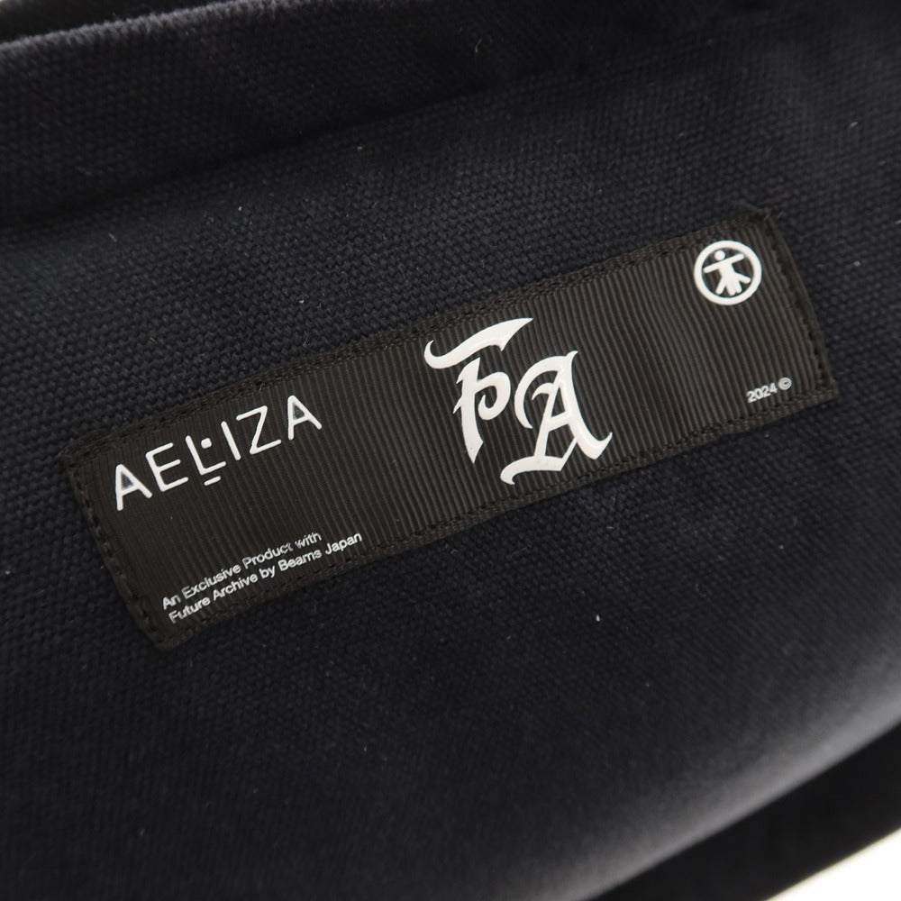 【中古】イライザ AELIZA × FUTURE ARCHIVE コットン系 ショルダーバッグ ブラック【 状態ランクC 】【 メンズ 】