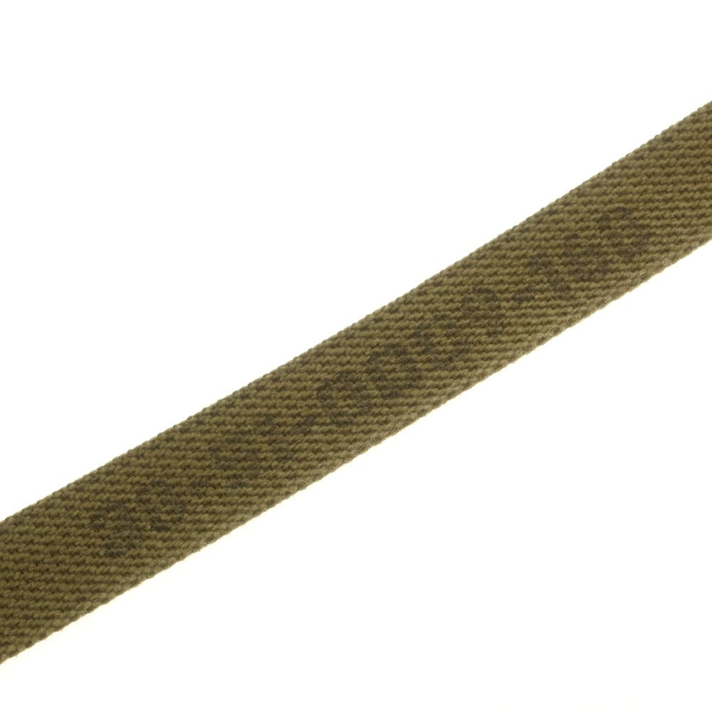 【中古】ビームスプラス BEAMS PLUS プレート キャンバス ベルト オリーブxゴールド【 L 】【 状態ランクA 】【 メンズ 】