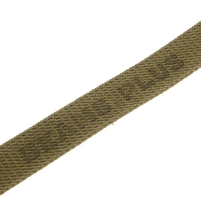 【中古】ビームスプラス BEAMS PLUS プレート キャンバス ベルト オリーブxゴールド【 L 】【 状態ランクA 】【 メンズ 】