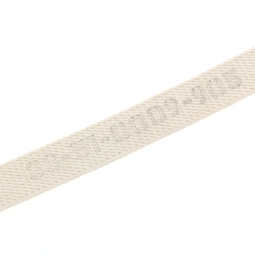 【中古】ビームスプラス BEAMS PLUS プレート キャンバス ベルト オフホワイトxゴールド【 L 】【 状態ランクA 】【 メンズ 】