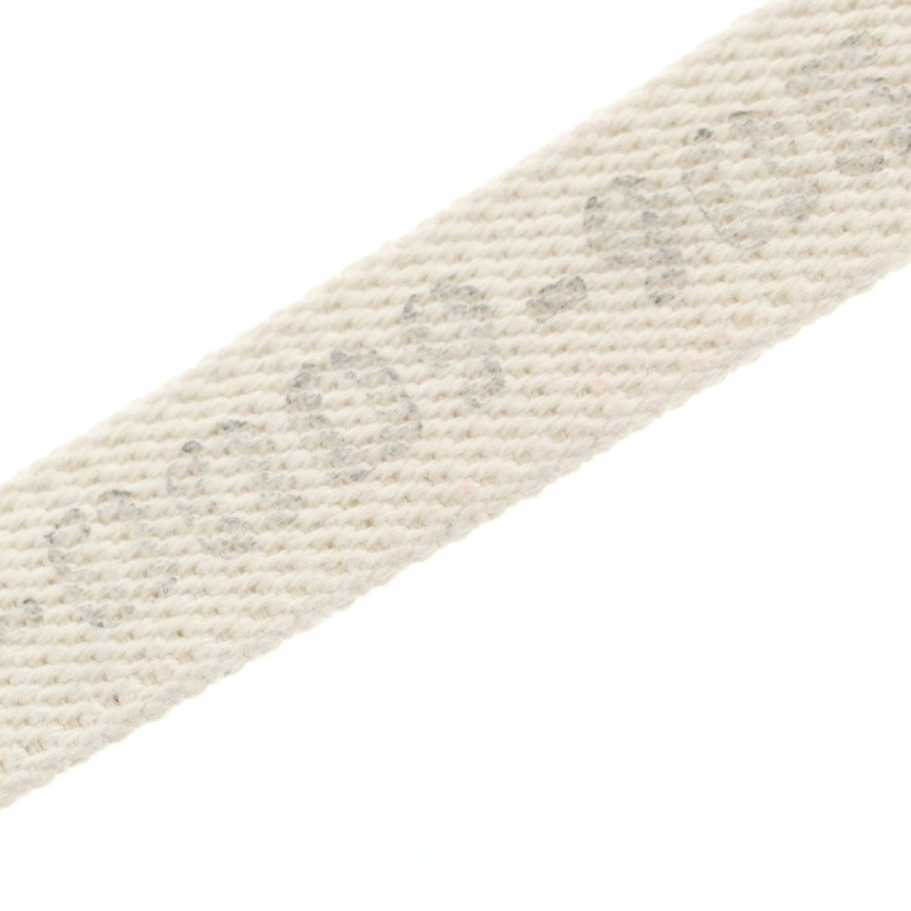 【中古】ビームスプラス BEAMS PLUS プレート キャンバス ベルト オフホワイトxゴールド【 L 】【 状態ランクA 】【 メンズ 】