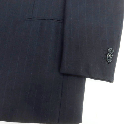 【中古】キートン Kiton SUPER180’S 14micron ウール ストライプ 3つボタンスーツ ネイビー【 50 】【 状態ランクB 】【 メンズ 】