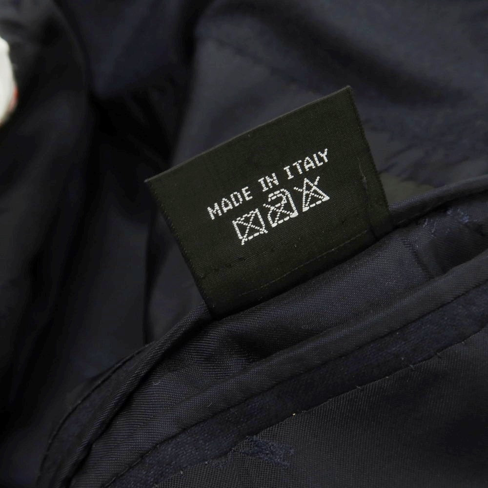 【中古】キートン Kiton SUPER180’S 14micron ウール ストライプ 3つボタンスーツ ネイビー【 50 】【 状態ランクB 】【 メンズ 】