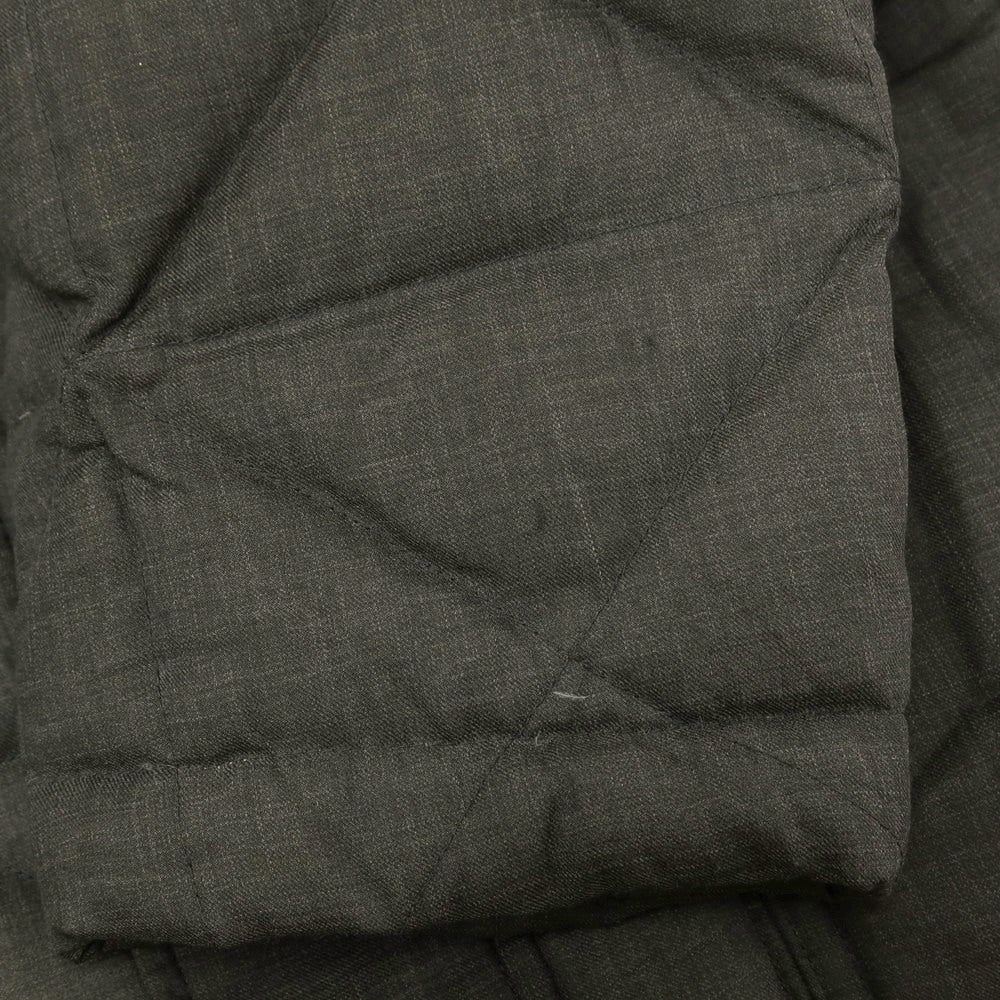 【中古】アルマーニ コレッツォーニ ARMANI COLLEZIONI ポリエステルウール スタンドカラー キルティング ダウンジャケット ダークグレー【 52 】【 状態ランクC 】【 メンズ 】