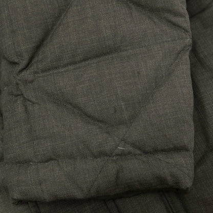 【中古】アルマーニ コレッツォーニ ARMANI COLLEZIONI ポリエステルウール スタンドカラー キルティング ダウンジャケット ダークグレー【 52 】【 状態ランクC 】【 メンズ 】