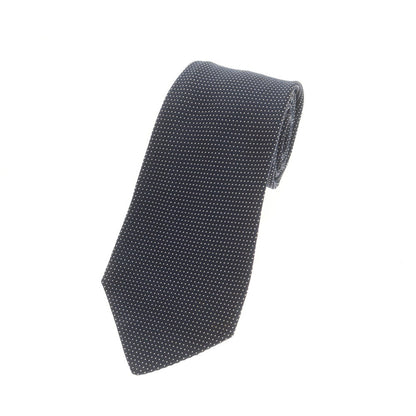 【中古】キートン Kiton クワトロピエゲ シルク ドット柄ネクタイ ネイビーxホワイト【 状態ランクB 】【 メンズ 】