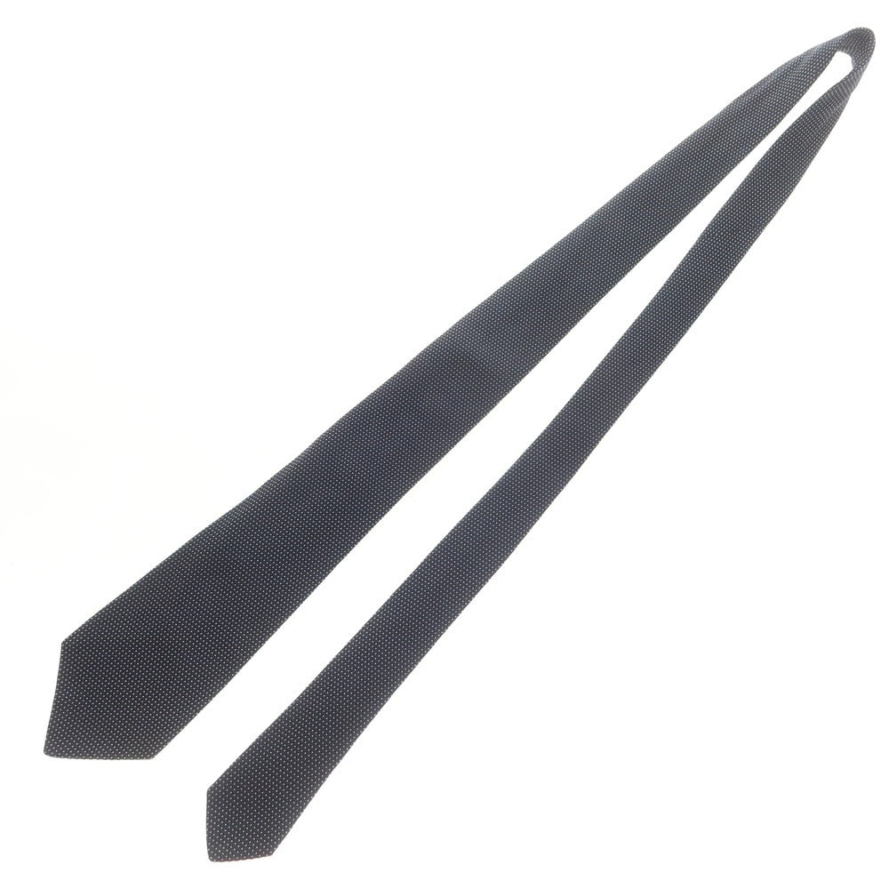 【中古】キートン Kiton クワトロピエゲ シルク ドット柄ネクタイ ネイビーxホワイト【 状態ランクB 】【 メンズ 】