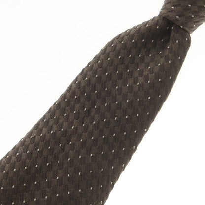 【中古】アルマーニ コレッツォーニ ARMANI COLLEZIONI シルクアセテート ドット柄ネクタイ ブラウン【 状態ランクB 】【 メンズ 】