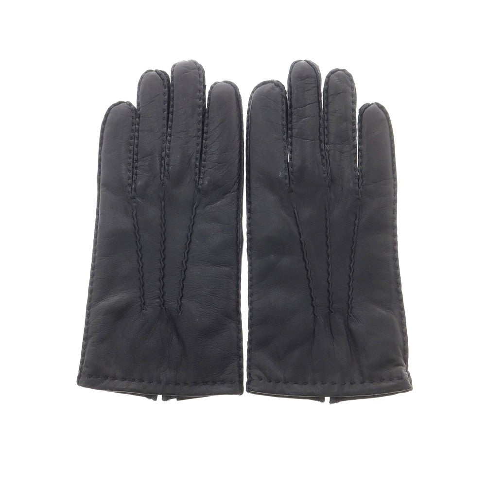 【中古】ジェネラルデザイン general design レザー マイクロボアライニング 手袋 グローブ ネイビー【 表記なし 】【 状態ランクA 】【 メンズ 】