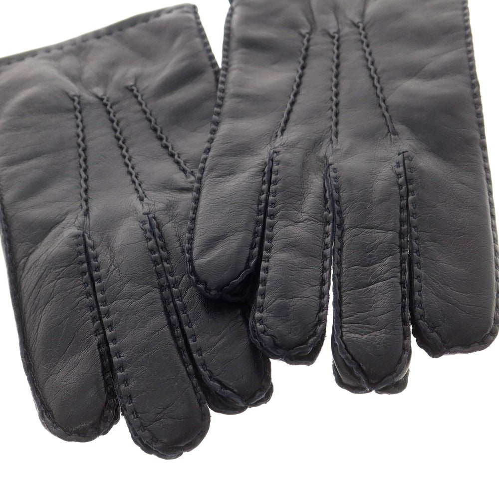 【中古】ジェネラルデザイン general design レザー マイクロボアライニング 手袋 グローブ ネイビー【 表記なし 】【 状態ランクA 】【 メンズ 】