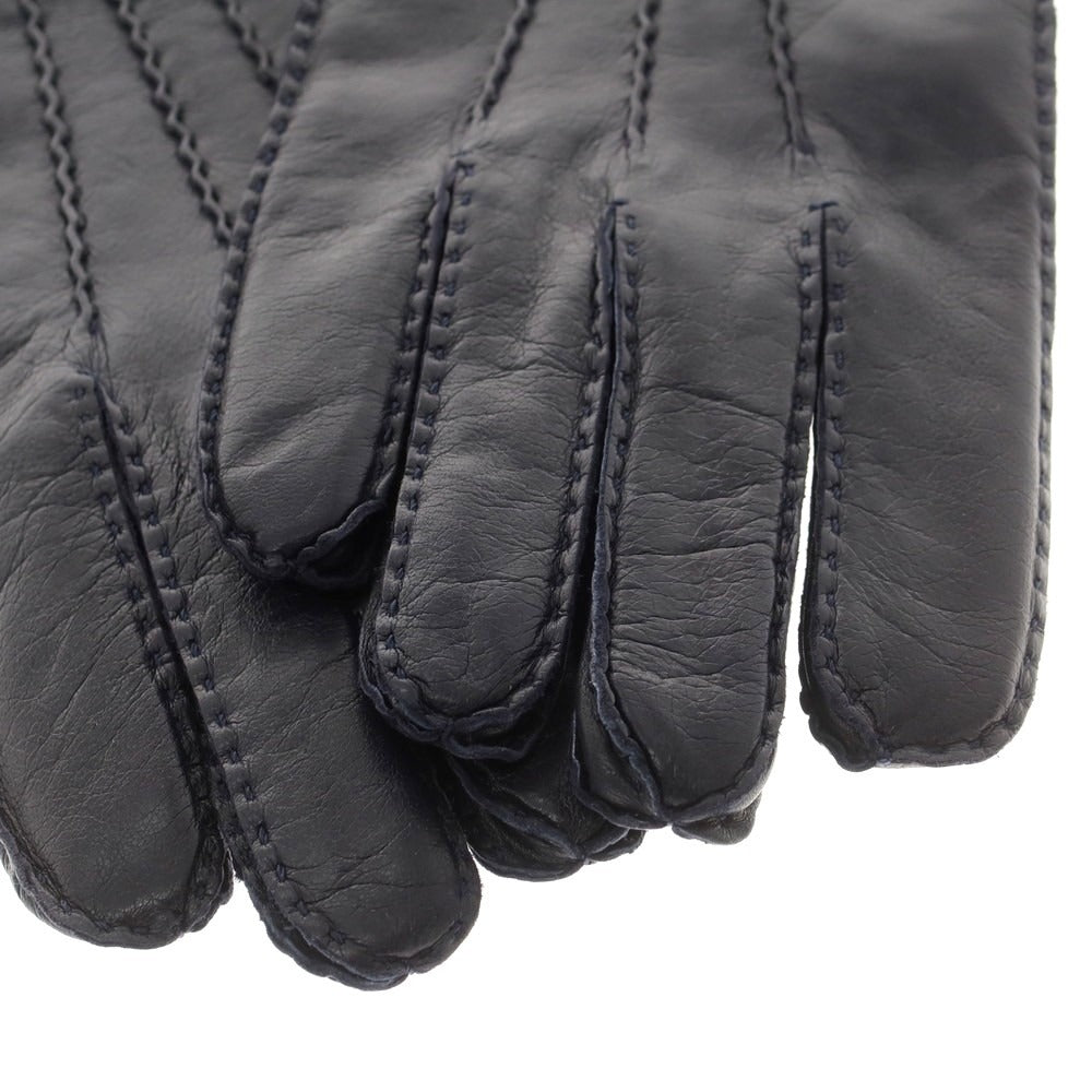 【中古】ジェネラルデザイン general design レザー マイクロボアライニング 手袋 グローブ ネイビー【 表記なし 】【 状態ランクA 】【 メンズ 】