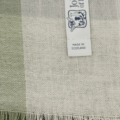 【中古】ジョンストンズ JOHNSTONS ウール ストール セージxグレー【 状態ランクA 】【 メンズ 】