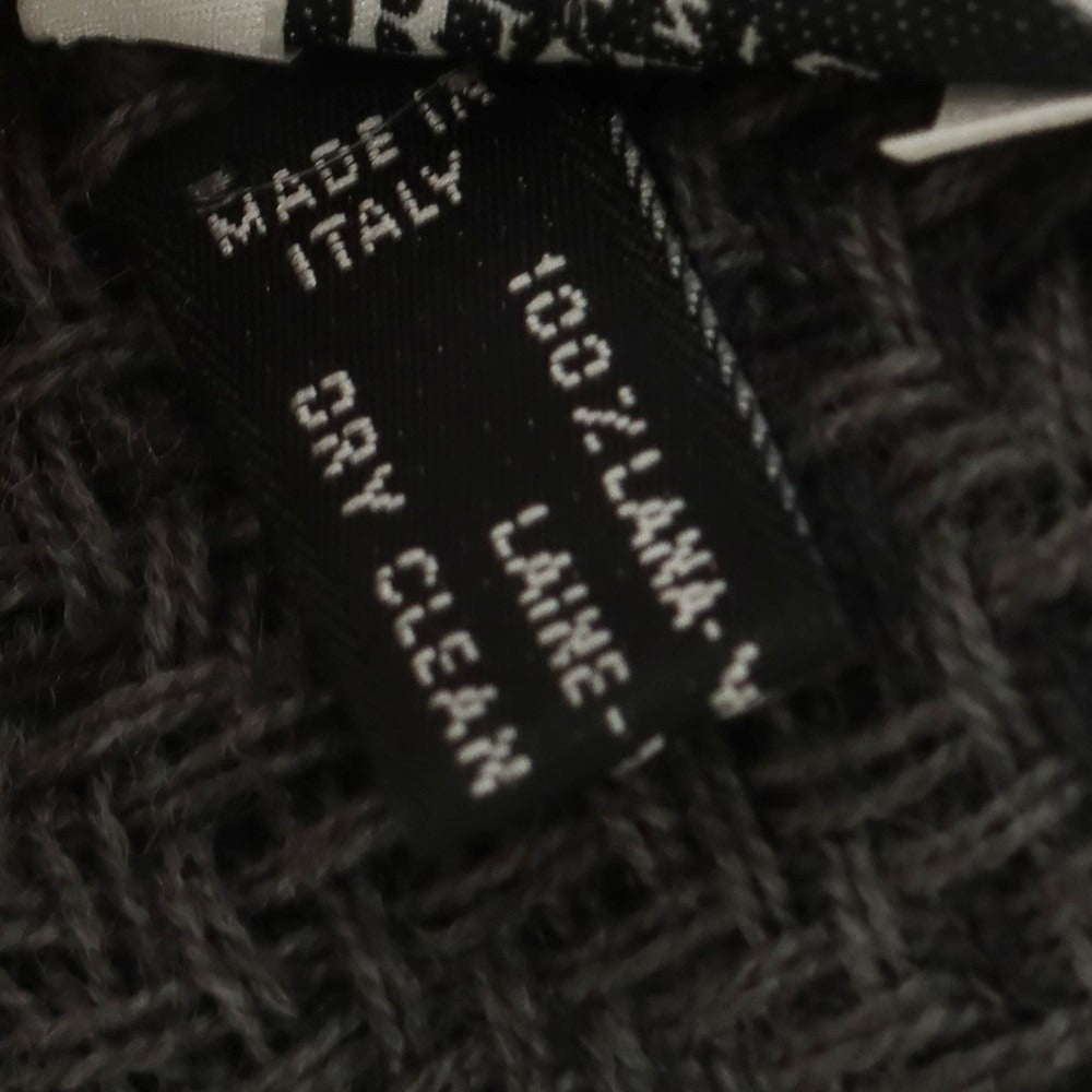 【中古】アルマーニ コレッツォーニ ARMANI COLLEZIONI ウール マフラー ダークグレー系【 状態ランクB 】【 メンズ 】 [BPD]