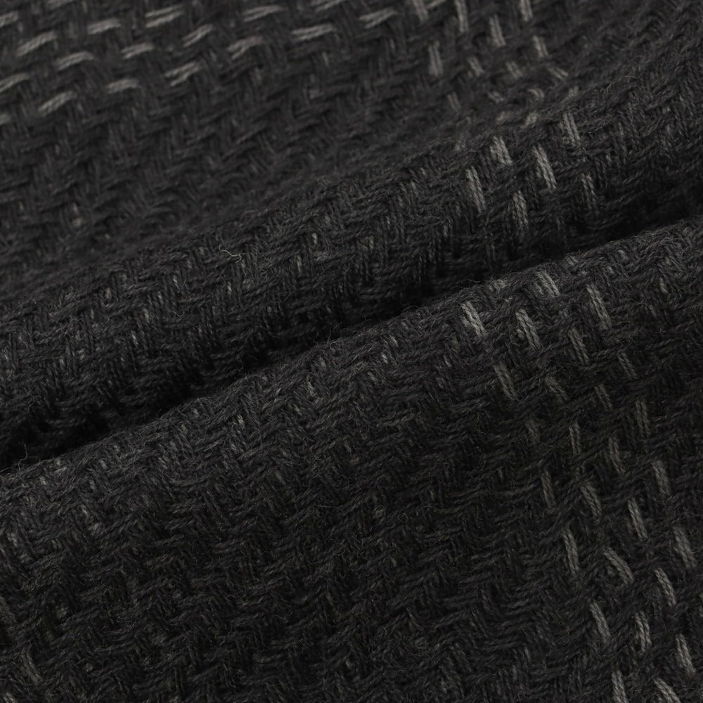 【中古】アルマーニ コレッツォーニ ARMANI COLLEZIONI ウール マフラー ダークグレー系【 状態ランクB 】【 メンズ 】 [BPD]