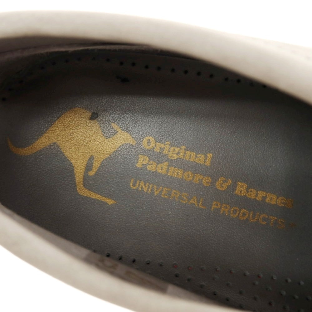 【中古】パドモア アンド バーンズ Padmore &amp; Barnes ヌバックレザー ワラビーブーツ グレージュ【 8 】【 状態ランクB 】【 メンズ 】