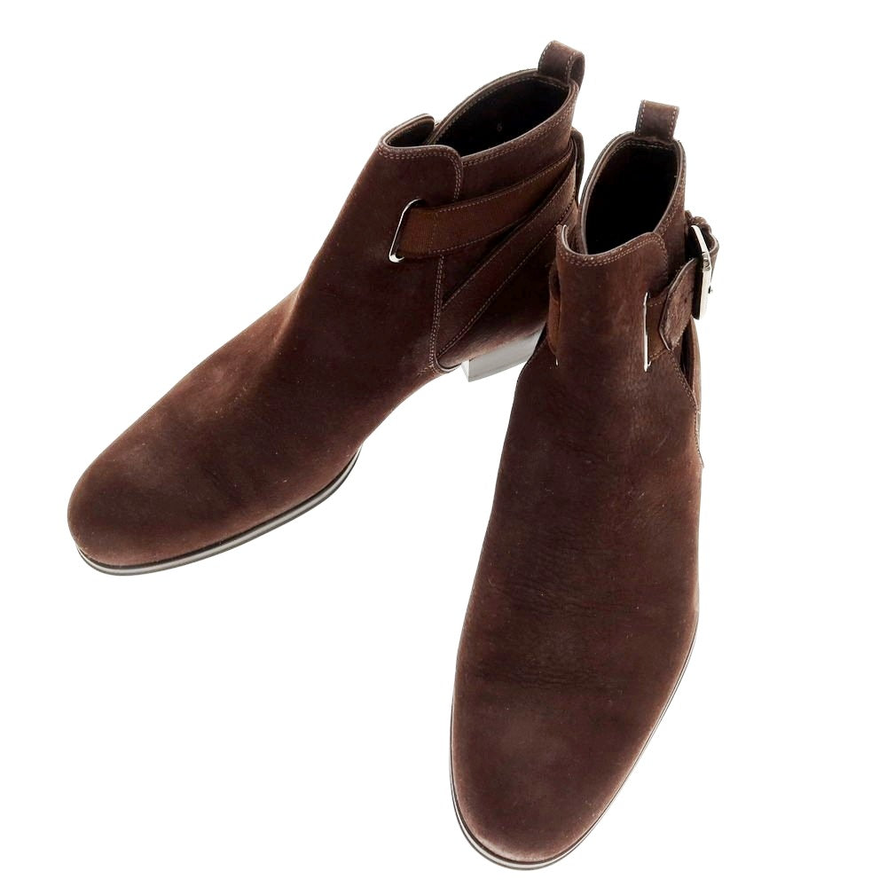 【中古】ルイ ヴィトン LOUIS VUITTON ヌバック ジョッパーブーツ ダークブラウン【 5 】【 状態ランクA 】【 メンズ 】