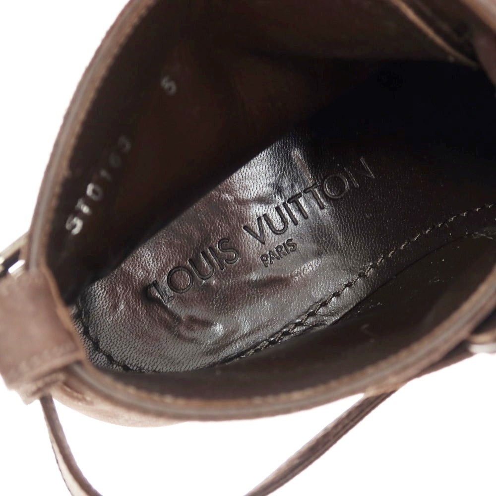 【中古】ルイ ヴィトン LOUIS VUITTON ヌバック ジョッパーブーツ ダークブラウン【 5 】【 状態ランクA 】【 メンズ 】