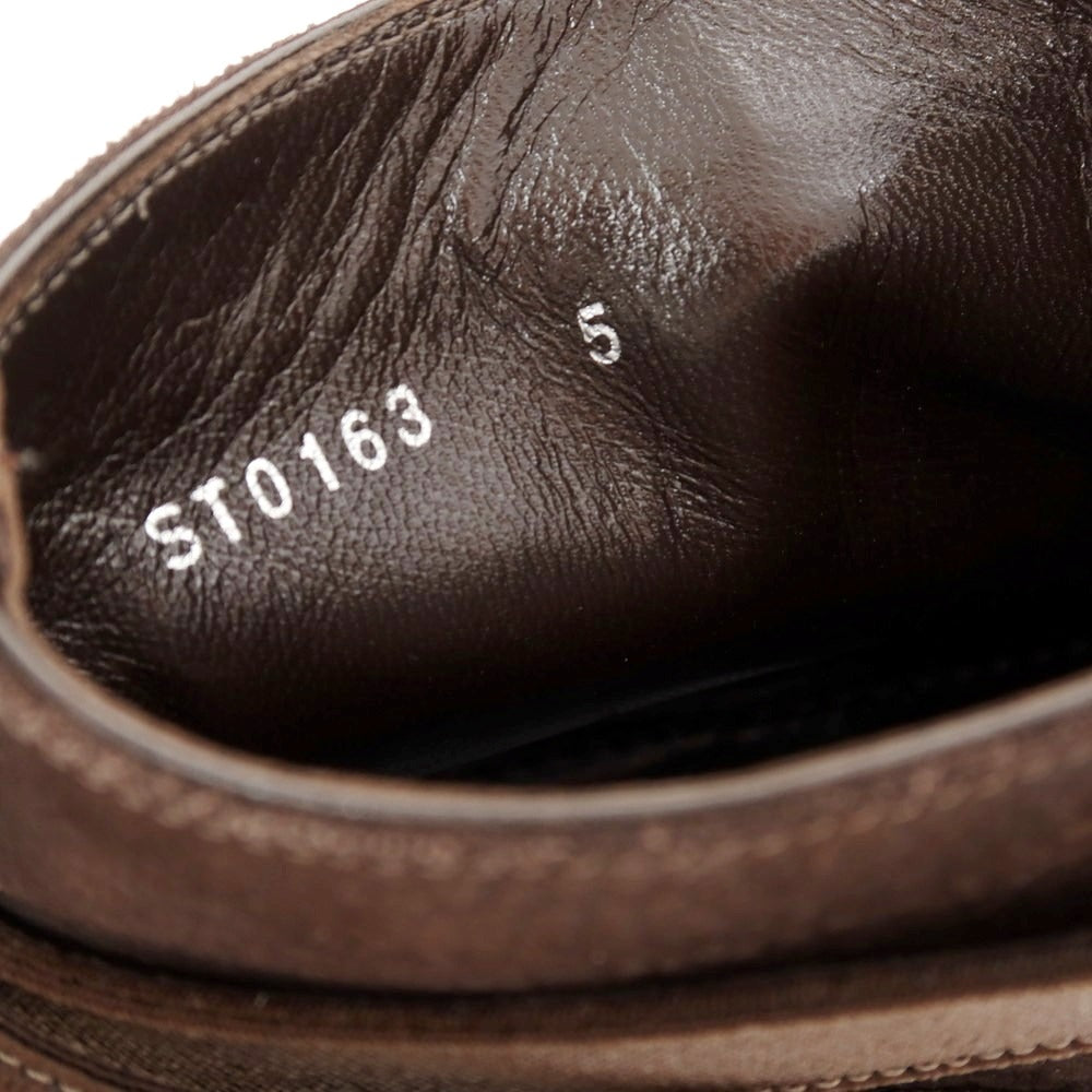 【中古】ルイ ヴィトン LOUIS VUITTON ヌバック ジョッパーブーツ ダークブラウン【 5 】【 状態ランクA 】【 メンズ 】