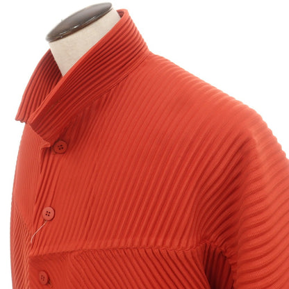 【中古】オム プリッセ イッセイミヤケ HOMME PLISSE ISSEY MIYAKE 2025年秋冬 ポリエステル系 プリーツ ブルゾン オレンジ【 表記なし（L位） 】【 状態ランクA 】【 メンズ 】