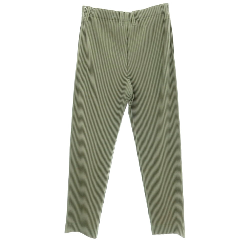 【中古】オム プリッセ イッセイミヤケ HOMME PLISSE ISSEY MIYAKE 2025年秋冬 ポリエステル系 プリーツ イージーパンツ グラスグリーン【 表記なし（L位） 】【 状態ランクA 】【 メンズ 】[APD]