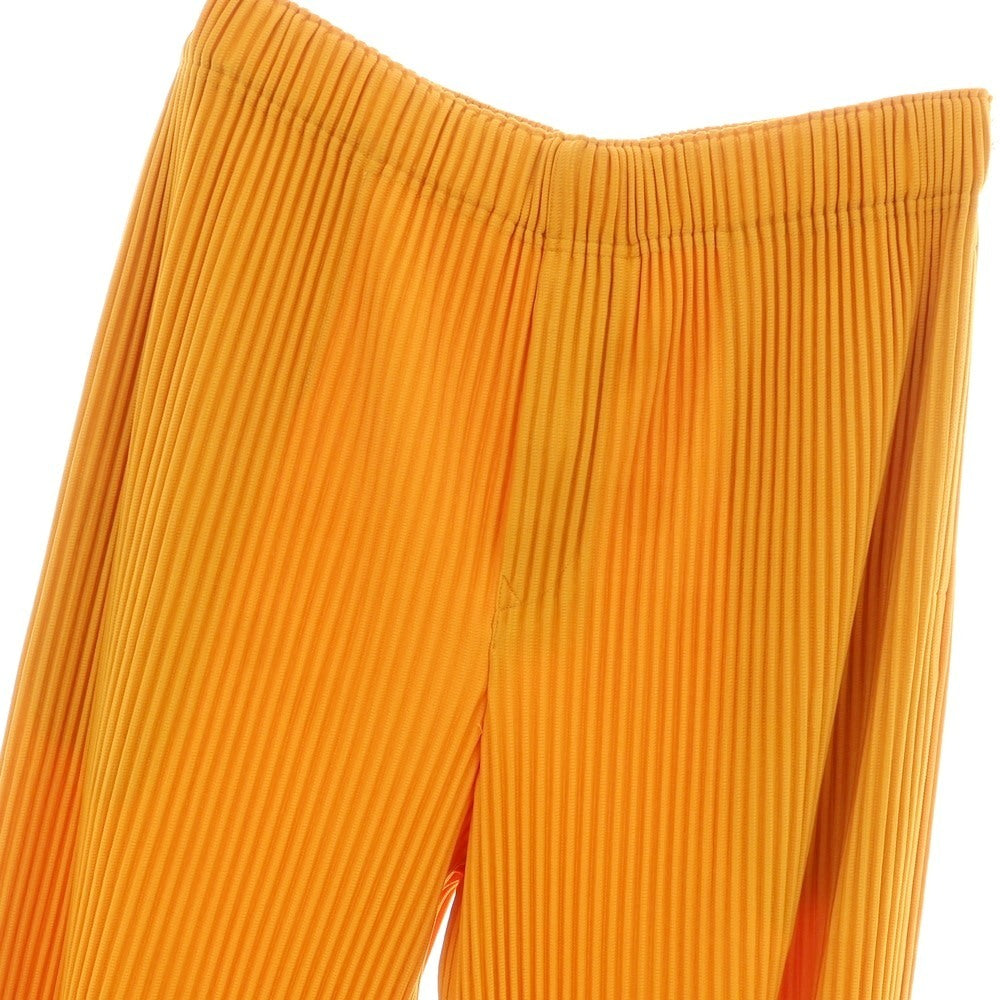 【中古】オム プリッセ イッセイミヤケ HOMME PLISSE ISSEY MIYAKE 2025年秋冬 プリーツ イージーパンツ オレンジ【 表記なし（L位） 】【 状態ランクA 】【 メンズ 】