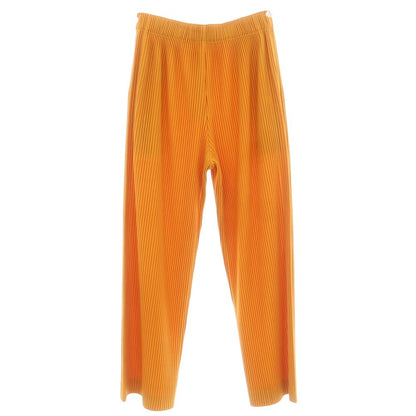 【中古】オム プリッセ イッセイミヤケ HOMME PLISSE ISSEY MIYAKE 2025年秋冬 プリーツ イージーパンツ オレンジ【 表記なし（L位） 】【 状態ランクA 】【 メンズ 】