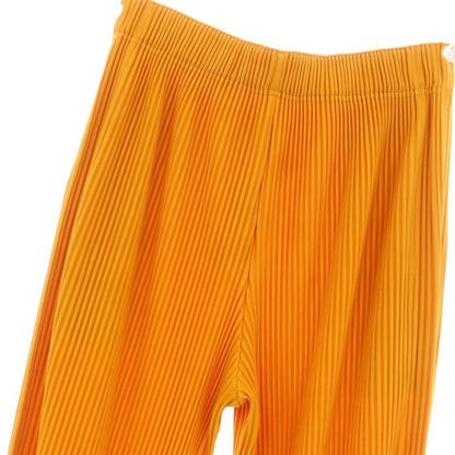 【中古】オム プリッセ イッセイミヤケ HOMME PLISSE ISSEY MIYAKE 2025年秋冬 プリーツ イージーパンツ オレンジ【 表記なし（L位） 】【 状態ランクA 】【 メンズ 】