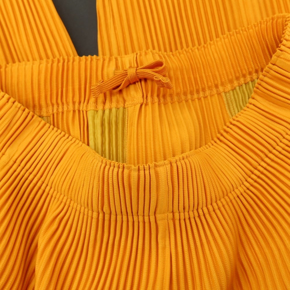 【中古】オム プリッセ イッセイミヤケ HOMME PLISSE ISSEY MIYAKE 2025年秋冬 プリーツ イージーパンツ オレンジ【 サイズ表記なし（L位） 】【 状態ランクA 】【 メンズ 】 [BPD]