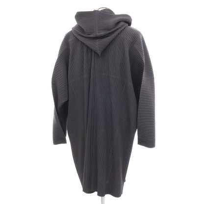 【中古】オム プリッセ イッセイミヤケ HOMME PLISSE ISSEY MIYAKE 2025年秋冬 ポリエステル系 プリーツ フーデッドコート グレーネイビー【サイズ表記なし（L位）】【 状態ランクA 】【 メンズ 】