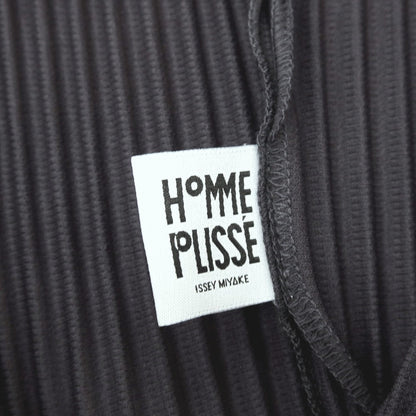 【中古】オム プリッセ イッセイミヤケ HOMME PLISSE ISSEY MIYAKE 2025年秋冬 ポリエステル系 プリーツ フーデッドコート グレーネイビー【サイズ表記なし（L位）】【 状態ランクA 】【 メンズ 】