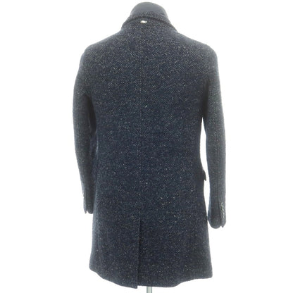 【中古】ヘルノ Herno ウール チェスターフィールドコート ネイビー【 表記なし（M位） 】【 状態ランクC 】【 メンズ 】