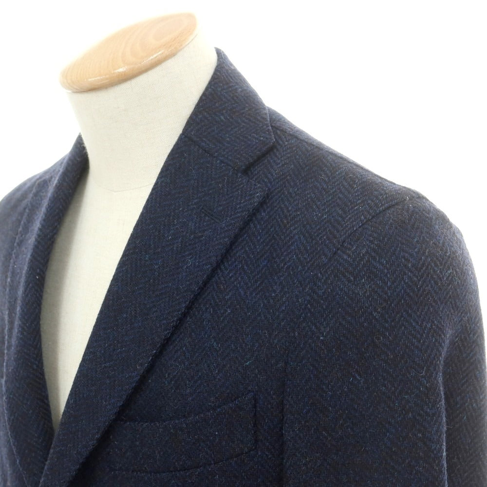 【中古】ボリオリ BOGLIOLI K.JACKET ウール テーラードジャケット ネイビー【 サイズ44 】【 状態ランクB 】【 メンズ 】 [BPD]