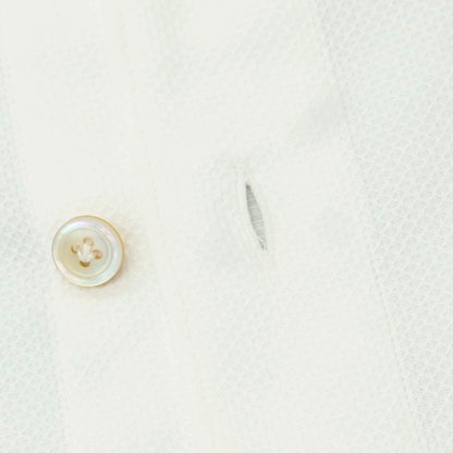 【中古】フィナモレ Finamore コットン ホリゾンタルカラー カジュアルシャツ ホワイト【 S 】【 状態ランクC 】【 メンズ 】