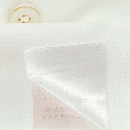 【中古】フィナモレ Finamore コットン ホリゾンタルカラー カジュアルシャツ ホワイト【 S 】【 状態ランクC 】【 メンズ 】