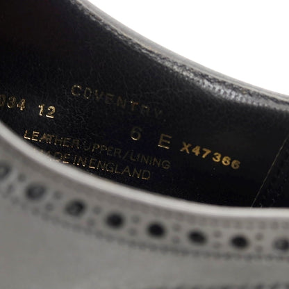 【中古】クロケットアンドジョーンズ CROCKETT&amp;JONES COVENTRY セミブローグ ドレスシューズ ブラック【 6E 】【 状態ランクB 】【 メンズ 】