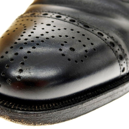 【中古】クロケットアンドジョーンズ CROCKETT&amp;JONES COVENTRY セミブローグ ドレスシューズ ブラック【 6E 】【 状態ランクB 】【 メンズ 】