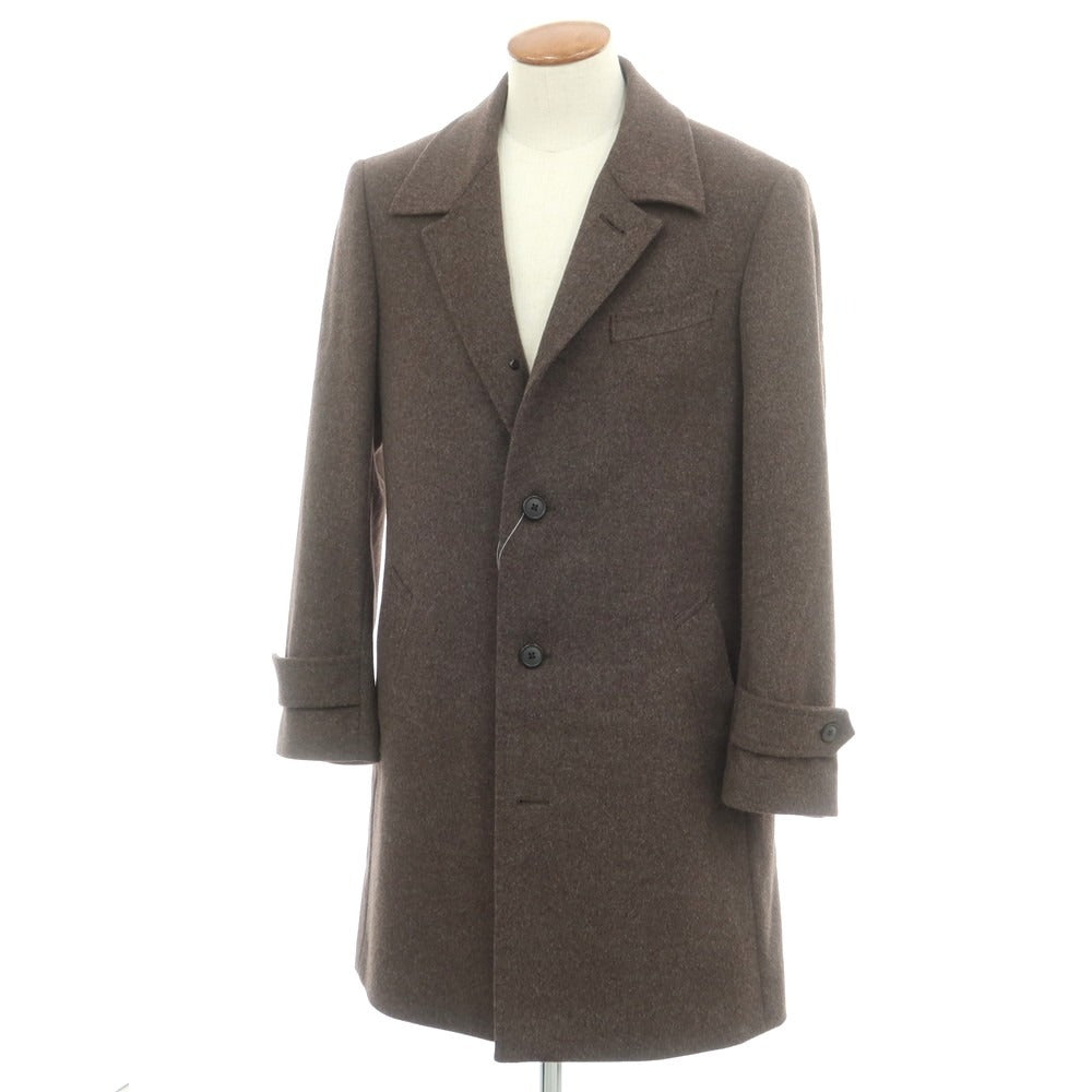 【中古】コムサメン COMME CA MEN アンゴラウール ステンカラーコート アッシュブラウン【 M 】【 状態ランクA 】【 メンズ 】