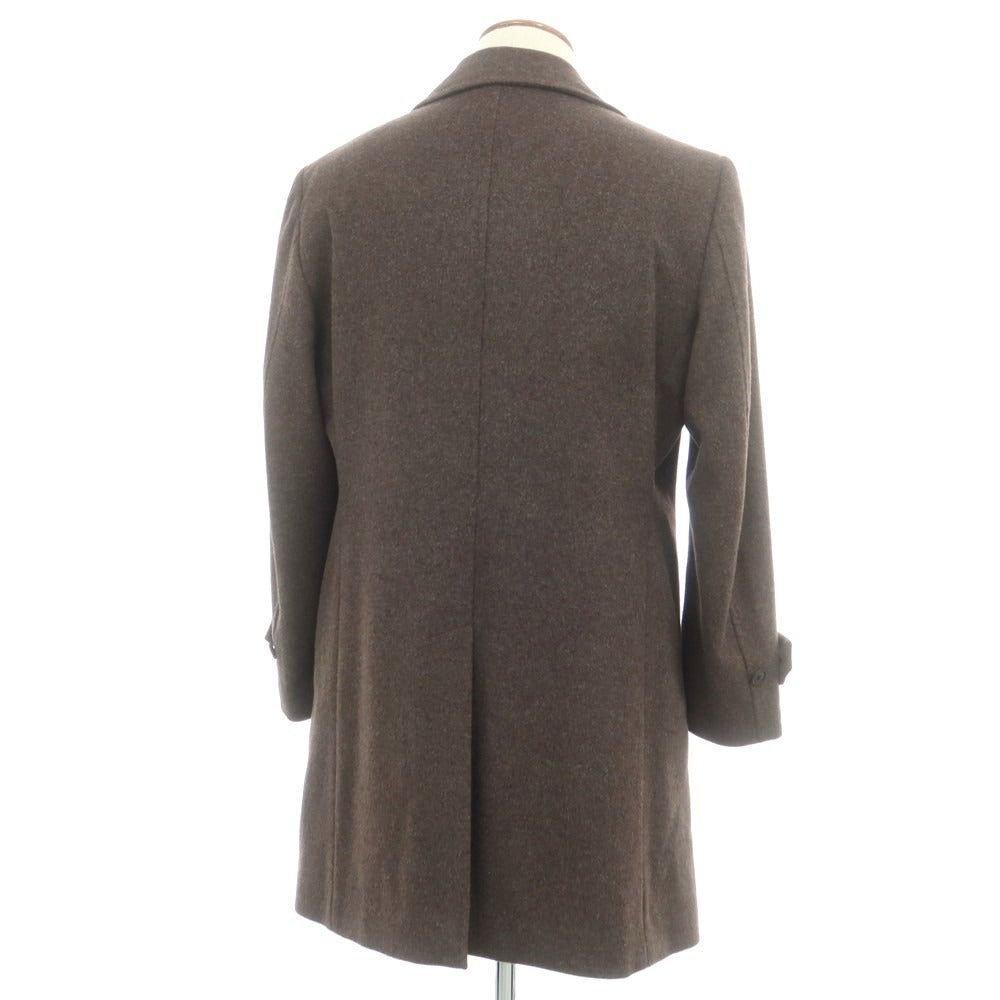 【中古】コムサメン COMME CA MEN アンゴラウール ステンカラーコート アッシュブラウン【 M 】【 状態ランクA 】【 メンズ 】