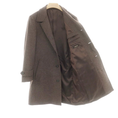 【中古】コムサメン COMME CA MEN アンゴラウール ステンカラーコート アッシュブラウン【 M 】【 状態ランクA 】【 メンズ 】