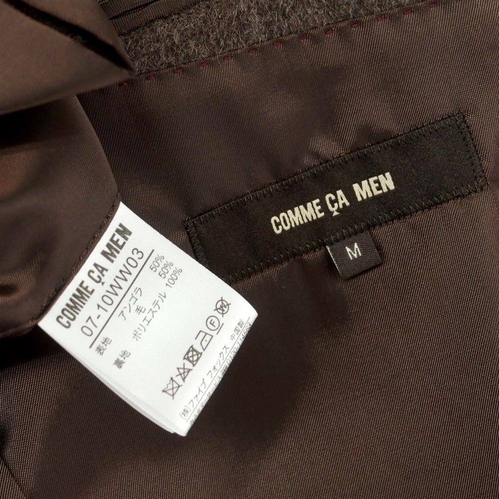 【中古】コムサメン COMME CA MEN アンゴラウール ステンカラーコート アッシュブラウン【 M 】【 状態ランクA 】【 メンズ 】