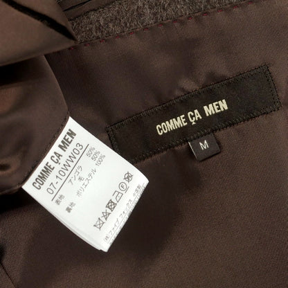 【中古】コムサメン COMME CA MEN アンゴラウール ステンカラーコート アッシュブラウン【 M 】【 状態ランクA 】【 メンズ 】