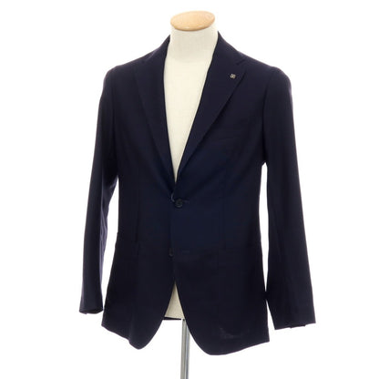 【中古】タリアトーレ TAGLIATORE ウール テーラードジャケット ネイビー【 44 】【 状態ランクB 】【 メンズ 】 []
