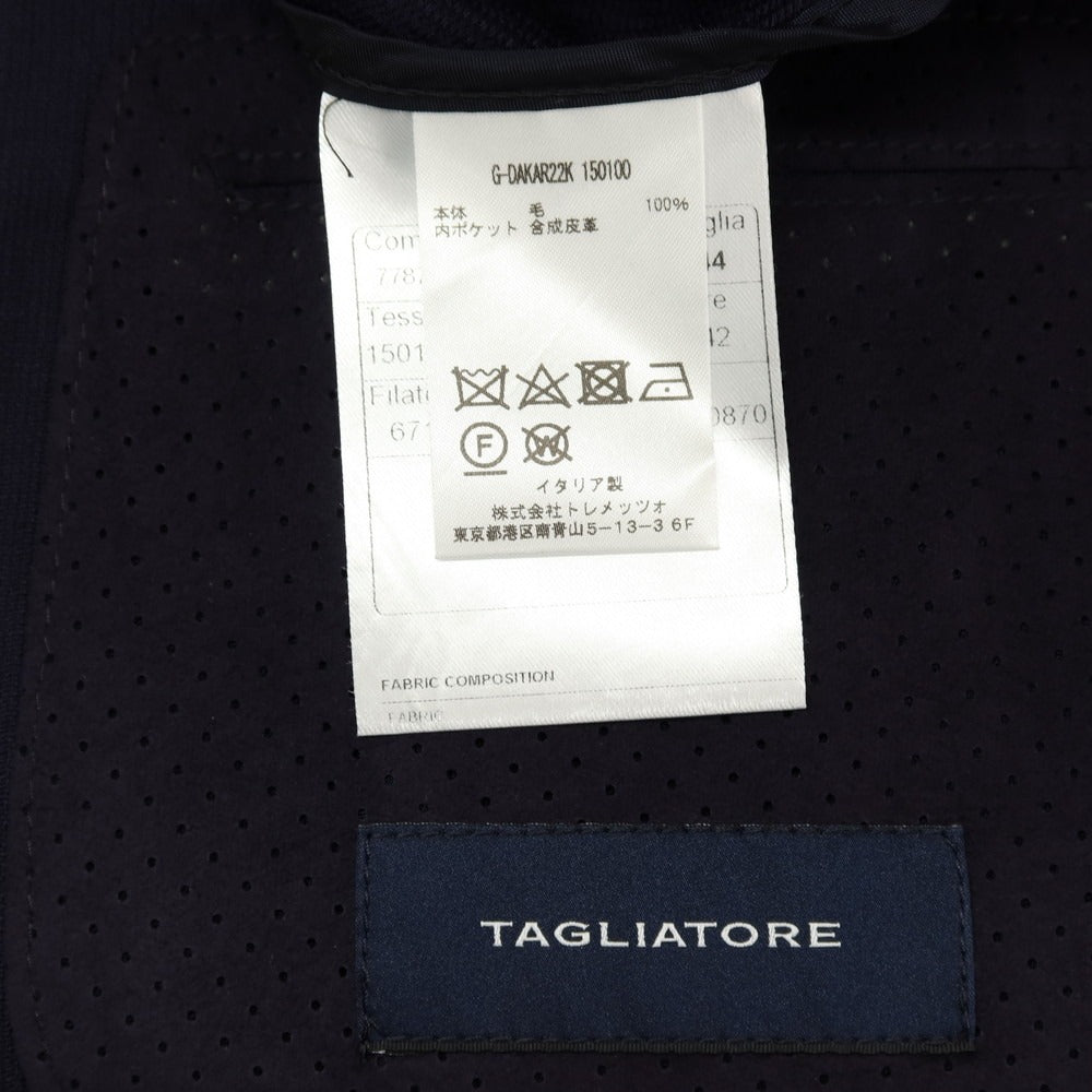 【中古】タリアトーレ TAGLIATORE ウール テーラードジャケット ネイビー【 44 】【 状態ランクB 】【 メンズ 】 []