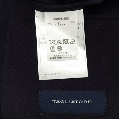【中古】タリアトーレ TAGLIATORE ウール テーラードジャケット ネイビー【 44 】【 状態ランクB 】【 メンズ 】 []