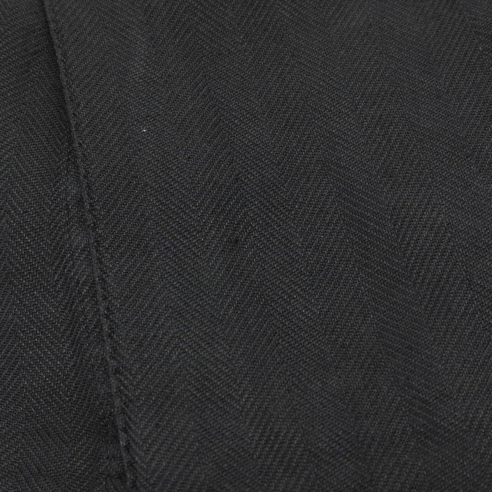 【中古】ラルディーニ LARDINI ストレッチ コットンラミーリネン ヘリンボーン 3B テーラードジャケット ブラック【サイズ44】【 状態ランクB 】【 メンズ 】[DPD]