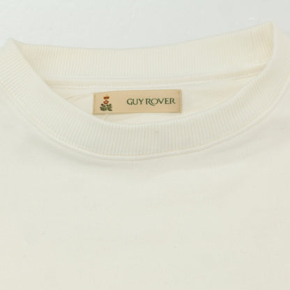 【中古】ギローバー GUY ROVER コットン クルーネック スウェット ホワイト【 S 】【 状態ランクC 】【 メンズ 】