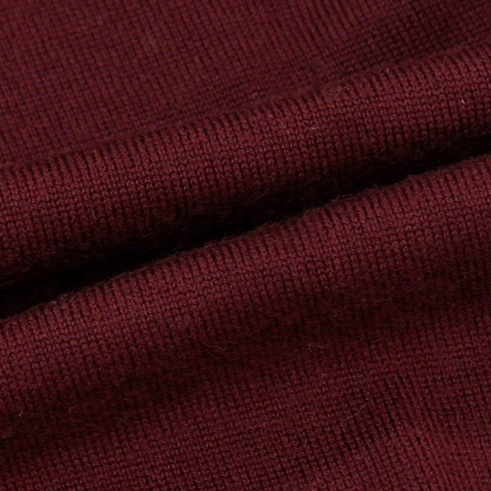 【中古】クルチアーニ CRUCIANI ハイゲージ ウール タートルネック プルオーバーニット ワインレッド【 46 】【 状態ランクB 】【 メンズ 】